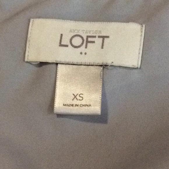 Ann Taylor Loft Gray & Black Floral A-Line Dress - Picture 5 of 8